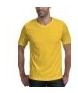 Plain Half Sleeves Yellow Round Neck T-Shirt