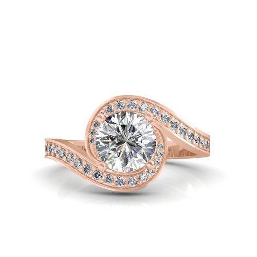 The Spiral Solitaire Diamond Ring