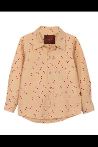 Boys Cotton Bow Print Shirt