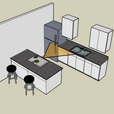 Peninsula Shaped Kitchen