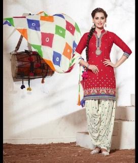 Breezy Embroidery Worked Patiala Suit