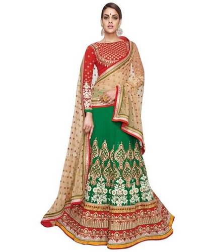 Ethnic Wedding Green Lehenga Choli