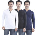 Mens Full sleeve Henley T Shirt