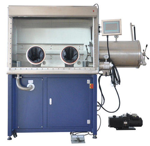 Black Laboratory Glove Box With Gas Purification System And Oxygen Sensor And Moisture Sensor