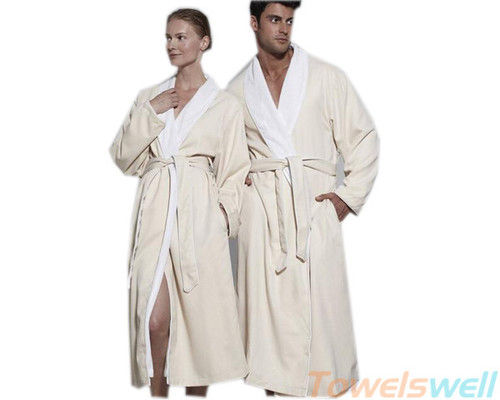 White Microfiber Bathrobe