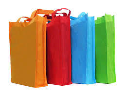 Red/Green Or Customized Spacious Non Woven Shopping Bag