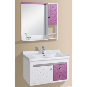 Eco-Friendly PVC Bathroom Cabinet at 80cm