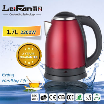 Manual Open Design Stainless Steel Electric Water Kettle