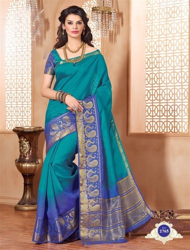tussar silk saree with zari border