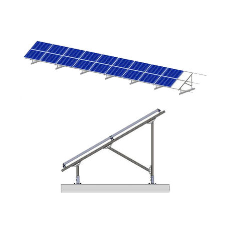 Solar Panel Bracket For Flat Roof Mounting System