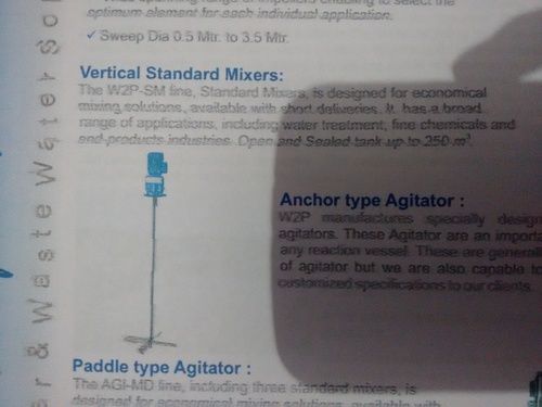 Anchor Type Agitator