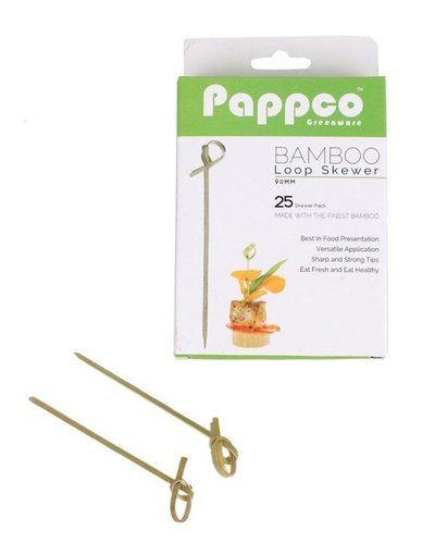 White Bamboo Loop Skewer