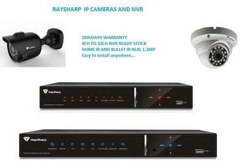 CCTV Surveillance System With IP Cameras and NVRs