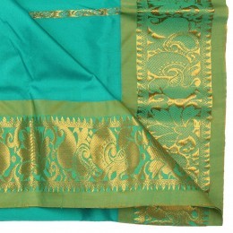 Kanchipuram Pattu Pavadai Dress Fern Green (15 To 22Years)