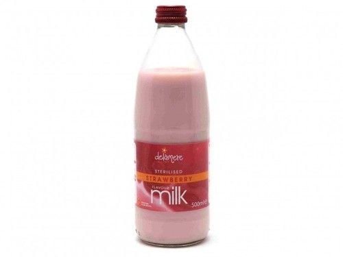 Metal Strawberry Sterilised Flavoured Milk