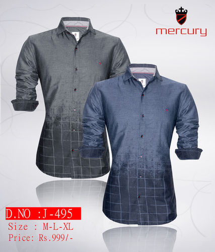 Mens Cotton Designer Shirt J-495