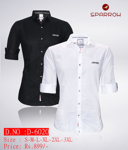 Mens Plain Casual Shirt D-6020