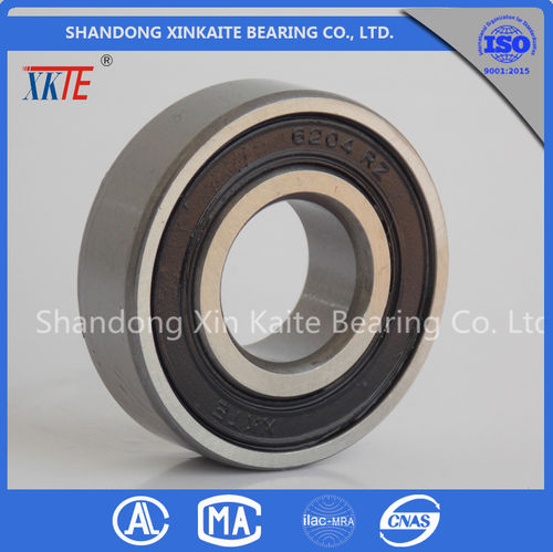 XKTE Rubber Seals 6204 2RS Deep Groove Ball Bearing For Mining Machine