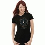 Cotton Graphic Black T Shirt For Women