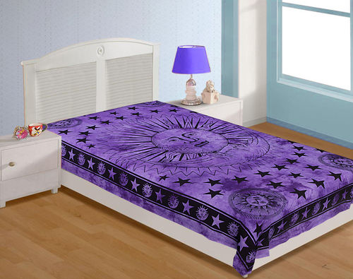 Screen Printed Single BedSheet And Bed Cover