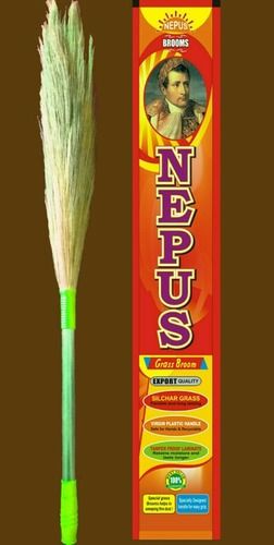 Nepus Steel Handle Golden Grass Broom