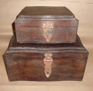 wooden boxes