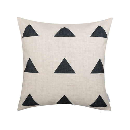 Black Triangles Cushion