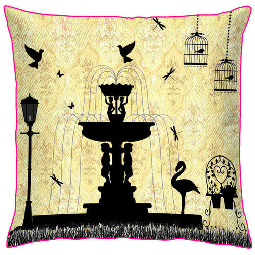 Water Fountain Cushion Cover