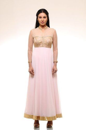 Polishing Peach Anarkali Dress