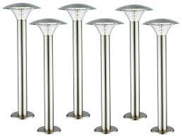 LED Bollard Garden Lights - Aluminum Powder Coated, 3-4 Watt Panel, 6V Battery | Rigid Design, Long Life, Low Maintenance, Enhanced Performance