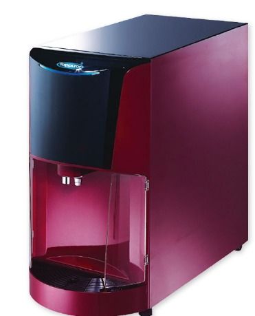 Burgundy Red Ruby Ro Bubble Counter Top Water Dispenser