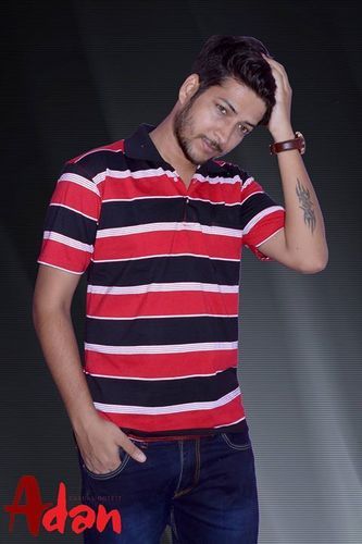 Black Striped Design T-Shirt