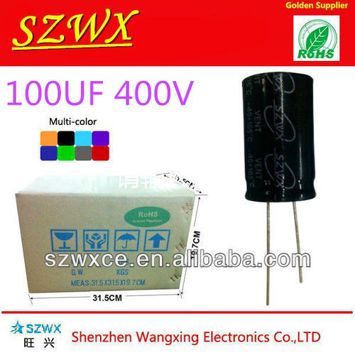 100UF 400V Aluminum Low ESR And High Ripple Electrolytic Capacitor