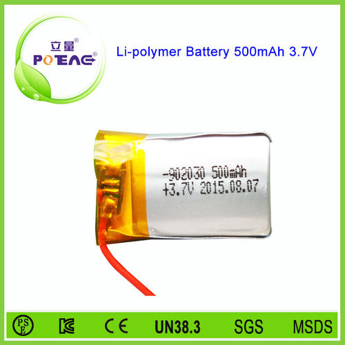  ली-आयन पॉलिमर बैटरी 3.7V 500Mah रिचार्जेबल 