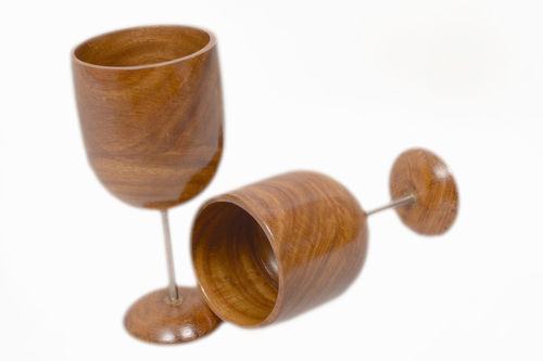Wooden Fancy Wine Glass