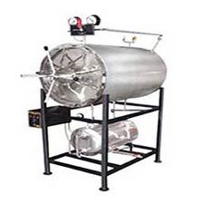 Horizontal Cylindrical Autoclave - Stainless Steel Construction, High-Efficiency Dry Sterilization for Labs and Research Facilities