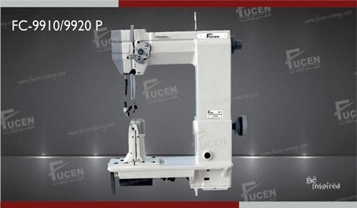 Single And Double Needle Post Bed Lock Stitch Sewing Machine With Needle Feed, Wheel Feed And Driven Roller Presser (Long Needle Bar)