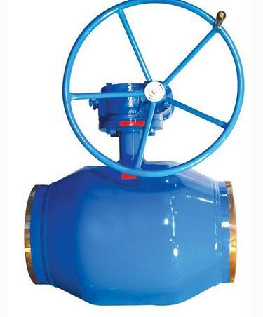 Full Welding Ball Valve with Gear Worm Actuator Stainless Steel Material