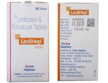 Ledihep Ledipasvir And Sofosbuvir Tablets