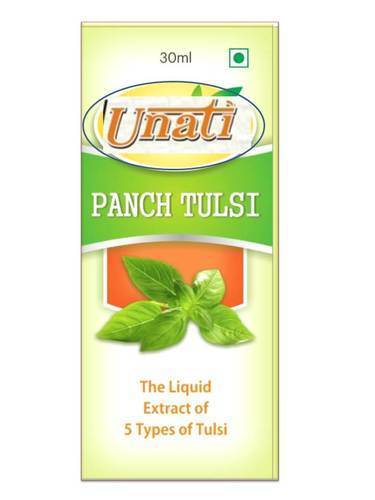 Panch Tulsi Drops - Premium Quality Herbal Infusion | Supports Immunity, Reduces Stress, Detoxifies, Aromatherapy Benefits