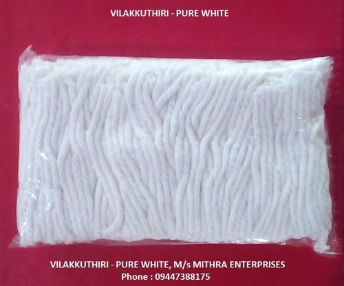 Vilakkuthiri White 30 Pure Cotton Wicks