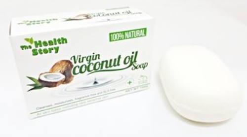Natural Virgin Coconut Oil Soap 100g Sls Free Fragance-Free Moisturizer  By The Health Story