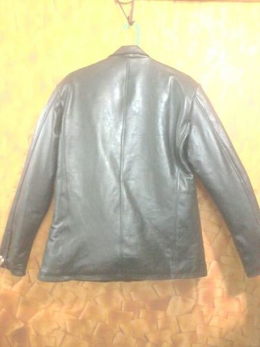 Long Black Leather Jacket 