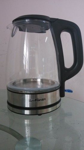 Blue LED Indicator Light Electric Glass Kettle With Cordless Design