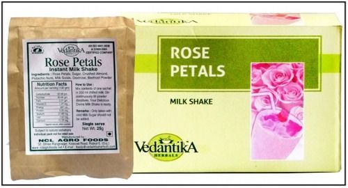 Rose petals Milk Shake