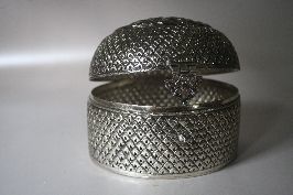 White metal cutwork jewellery box