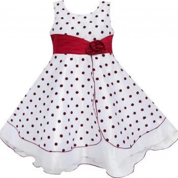 Dot Printed Kids Frock