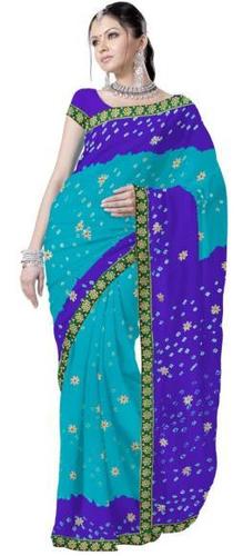 Pure Chiffon Tie Ladies Saree