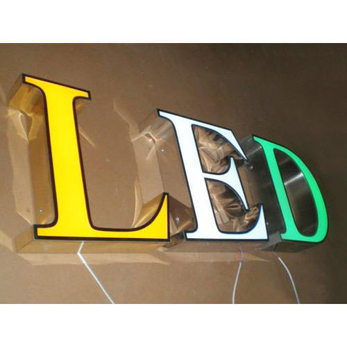 Led Acrylic Yellow JCB Sign Board, Shape: Square at Rs 450/sq ft in  Faridabad