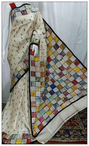 Gachi Tussar Kantha Saree